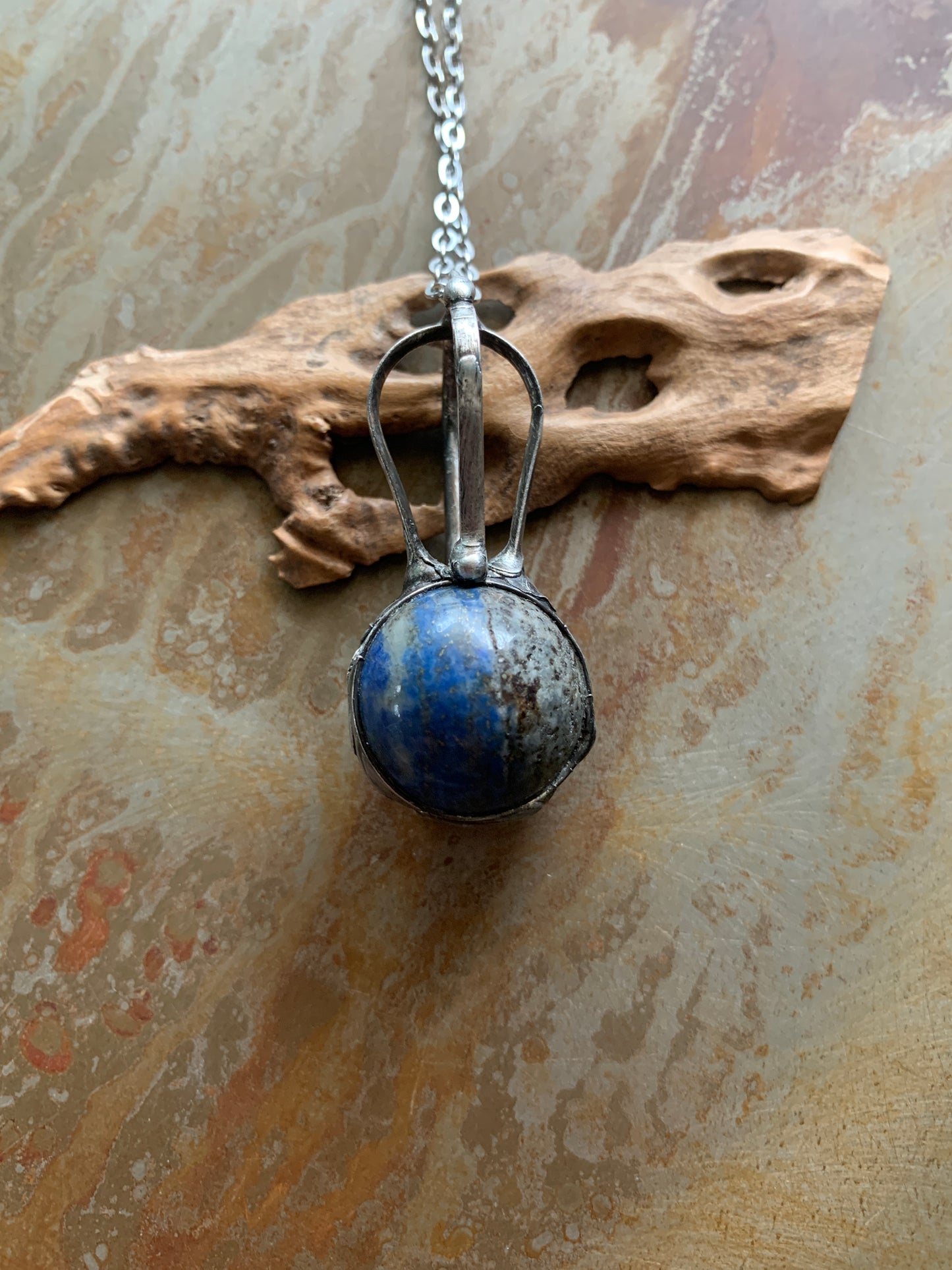 beau - Sodalite sphere pendant