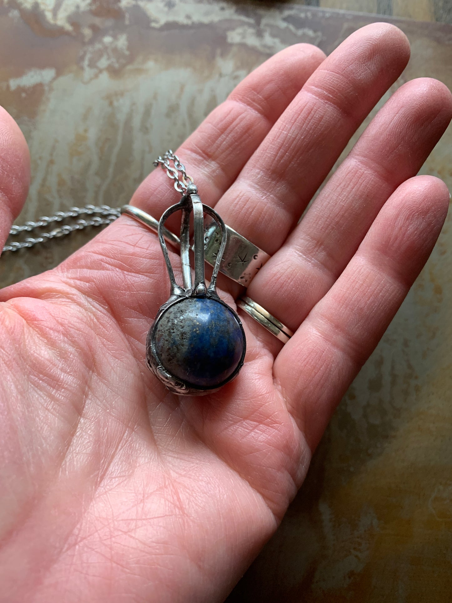 beau - Sodalite sphere pendant