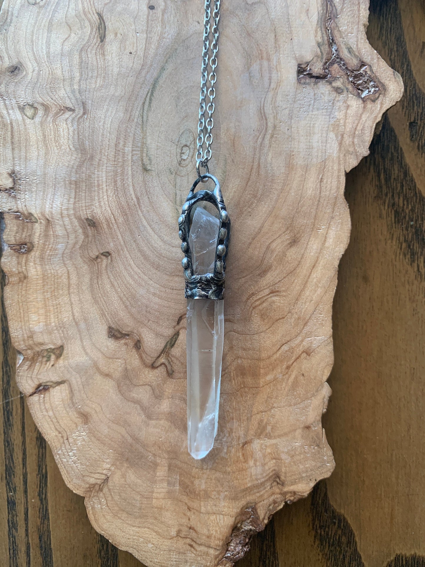 crowned - Quartz Crystal necklace