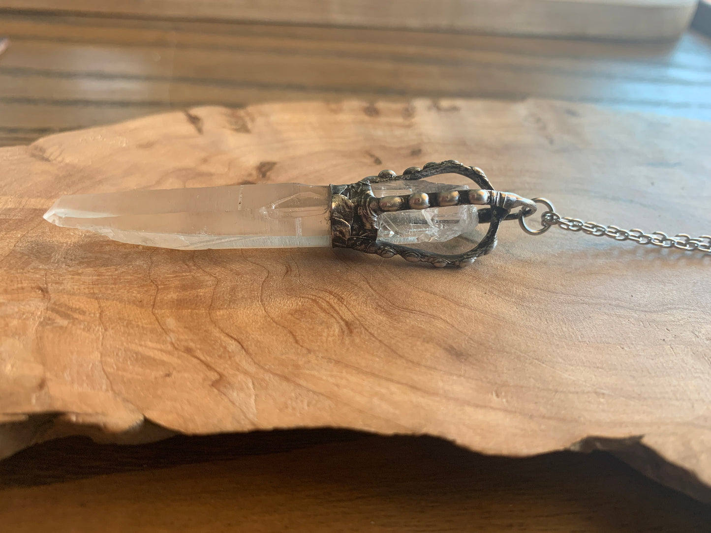 crowned - Quartz Crystal necklace